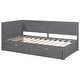 preview thumbnail 6 of 13, Twin Platform Daybed with 2 Drawers, Wood Daybed Grey