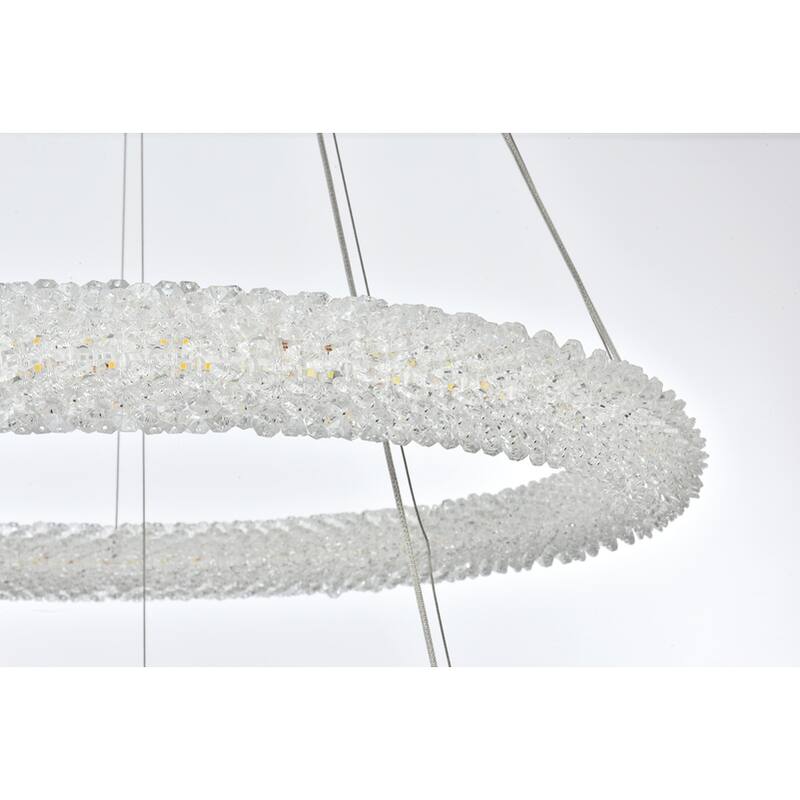 Indigo Home 28 inch Adjustable LED Chandelier