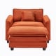 preview thumbnail 18 of 45, Organnice 40" Chenille Lounge Chair for Reading, Modern Couch Cozy Sofa Bed with Ottoman, Living Room Single Sofa Accent Chair