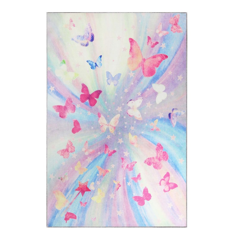 Superior Butterfly Kids Indoor Area Rug