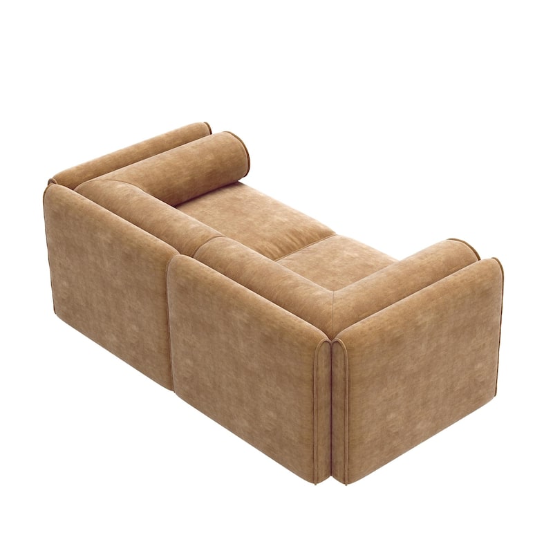 GDFStudio - Aurelia Chenille 2-Seater Sofa With Storage Seat