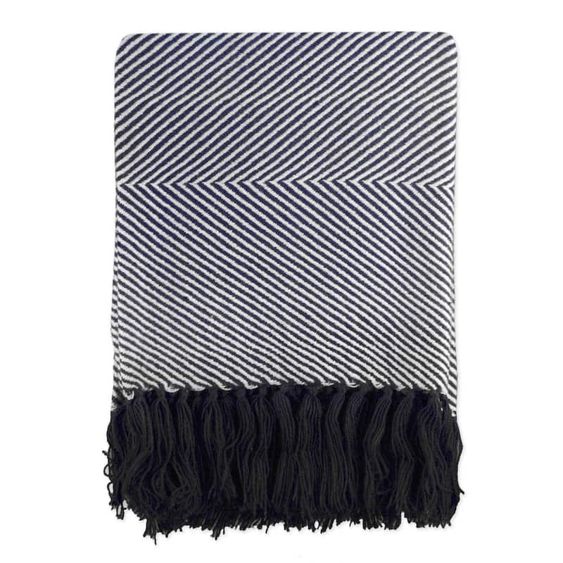 DII Braided Stripe Decorative Throw