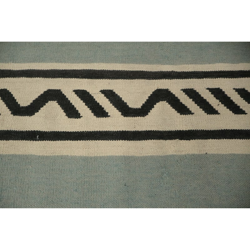 Hand Woven Oriental 100% Wool Carpet Southwestern Tribal Multi-Colored Kilim Area Rug - 10' 0'' X 8' 3''