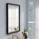 Wall Mounted Back Light Bathroom Framed LED Mirror Anti- Fog With Dimmable Light Touch Sensor And Memory Function