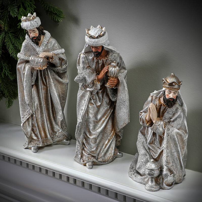 11-16" Resin Renaissance Three Kings Set of 3