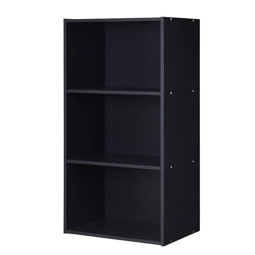 3 Open Shelf Bookcase Modern Storage Display Cabinet - 17" x 11.5" x 31.5" (L x W x H)