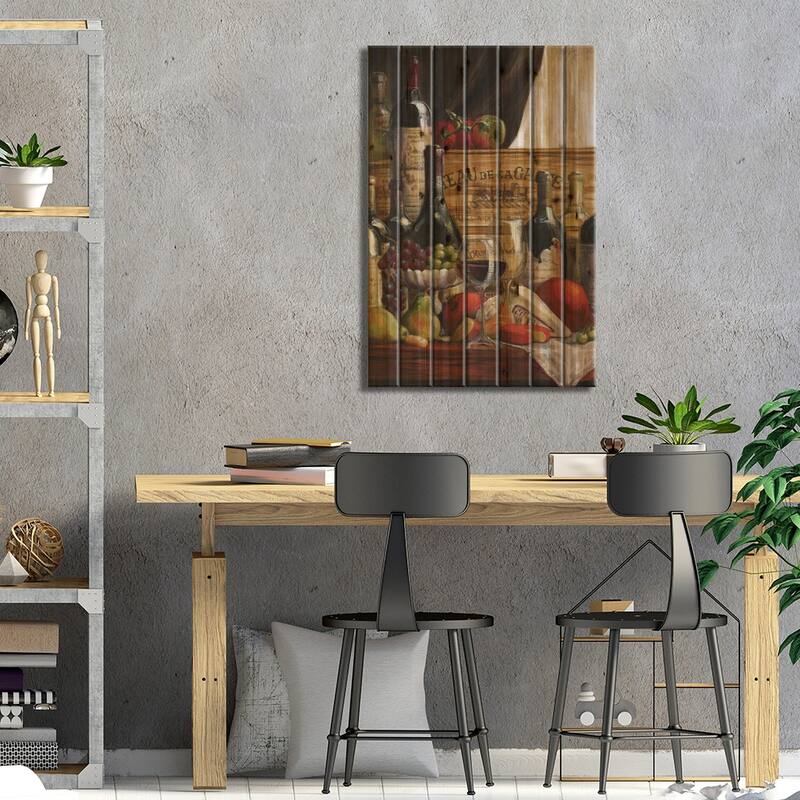 Chateau Magnifique II Print On Wood by Malenda Trick - Multi-Color