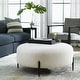 preview thumbnail 2 of 4, Uttermost Arles Large Plush White Ottoman