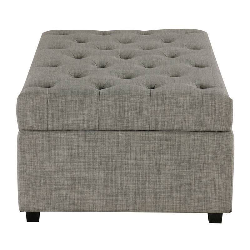 Roomfitters 49.6" Folding Ottoman Sleeper Sofa with Memory Foam Mattress and Tufted Design