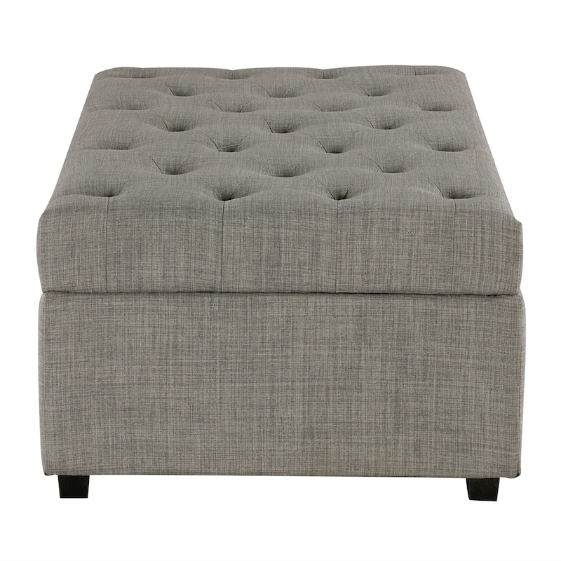 Tufted Sleeper Couch Settee, Ottoman with Folding Sofa Bed, Convertible Ottoman Sleeper with Memory Mattress