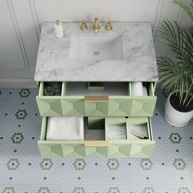 James Martin Vanities D100-V36-3CAR Emmeline 36" Free Standing Single