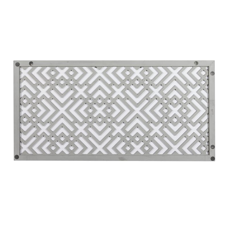 Wooden Geometric Carved Wall Decor - Gray - Roche River Decor