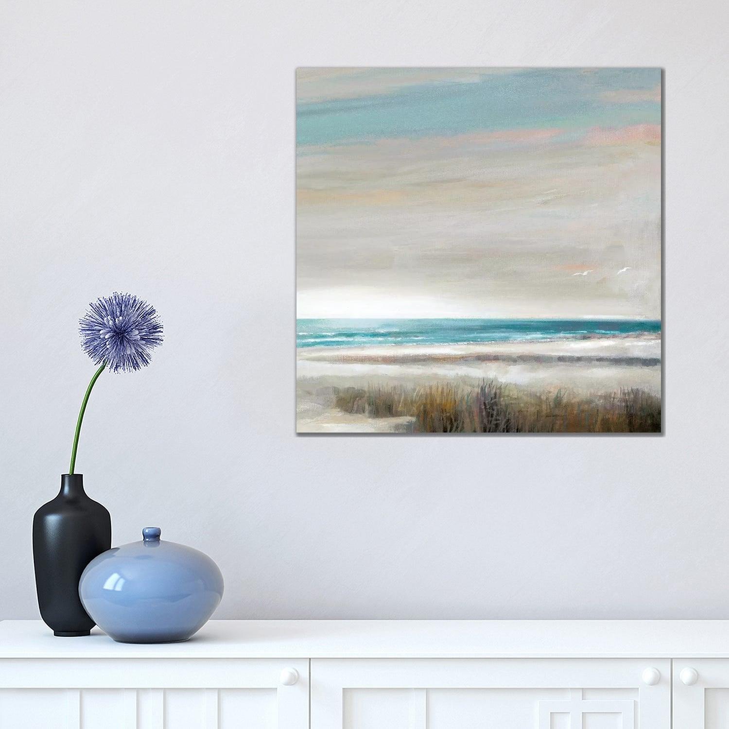 NEW IKEA Wall Picture Set Of 3 PJATTERYD On Canvas Ocean Sky 