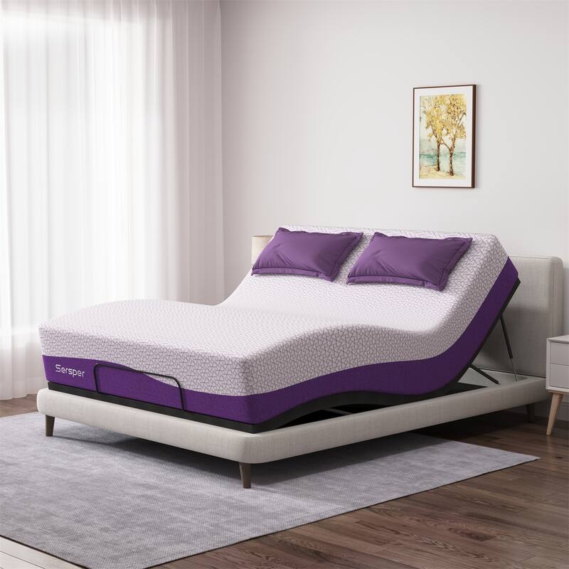 Sersper 10-inch Gel-Infused Memory Foam Mattress,Mideum Firmness,Suitable for Adjustable Bed - Full