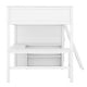 preview thumbnail 11 of 10, Full Size Loft Bed with U-Shpaed Desk and Shelves, Wooden Bedframe with Storage Wardrobe for for Kids Teens Adults Bedroom