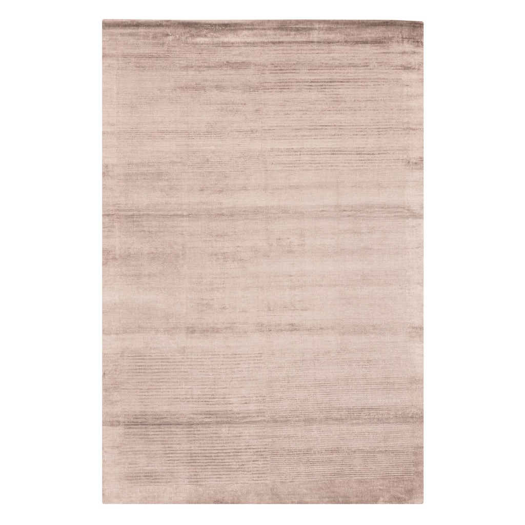 ECARPETGALLERY Hand Loomed Shimmer Grey Viscose Rug - 6'7 x 9'8