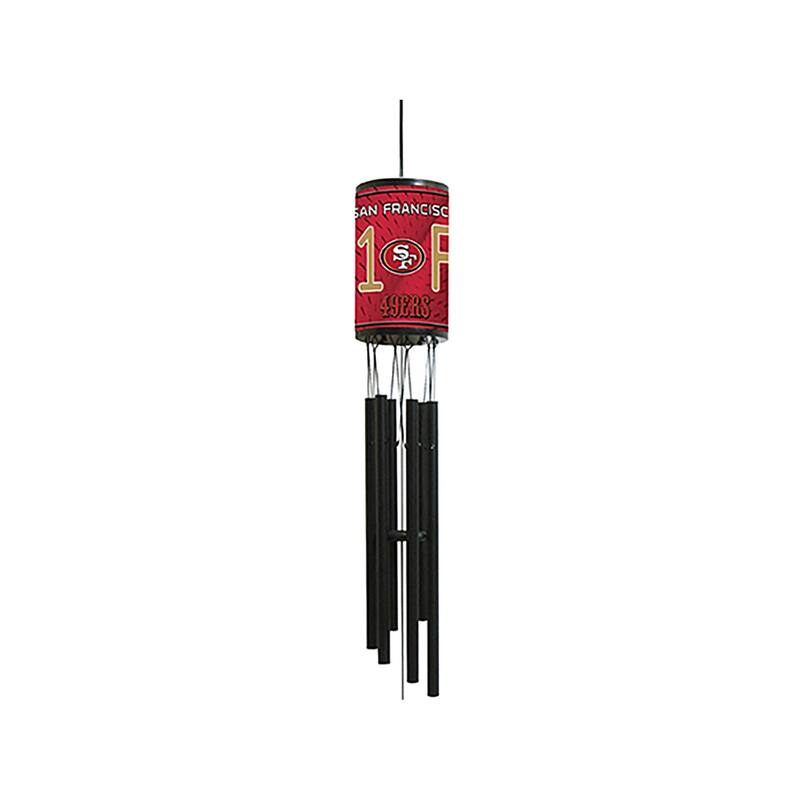 NFL Wind Chime, #1 Fan with Team Logo, San Francisco 49ers