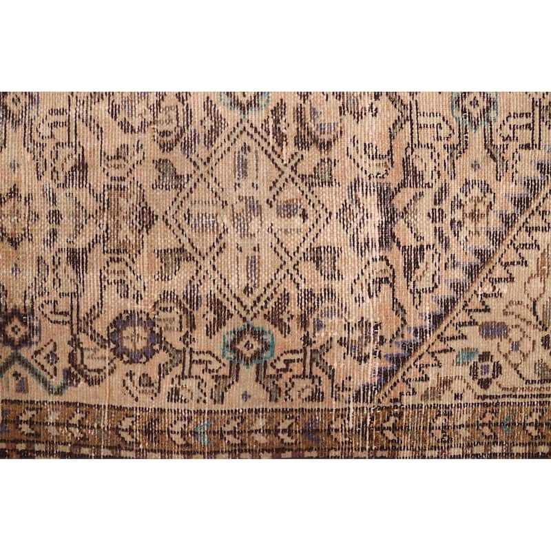 ECARPETGALLERY Hand-knotted Antalya Vintage Beige Wool Rug - 5'3 x 10'8