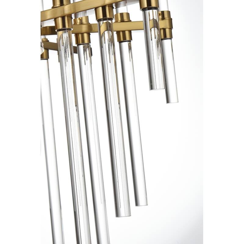 Samuel 17 inch Crystal Rod Pendant - N/A