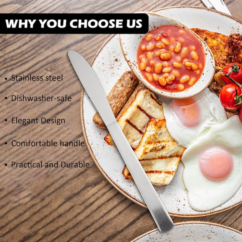 60 Pieces Forks /Spoons/Knives Silverware Set Stainless Steel Flatware Set