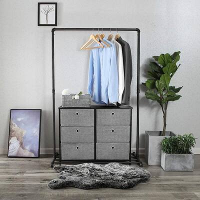 SONGMICS Storage Chest Dresser 5 Fabric Drawers