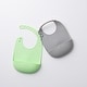 preview thumbnail 4 of 10, Roll & Lock 2 Pack Bib Dove Grey + Key Lime