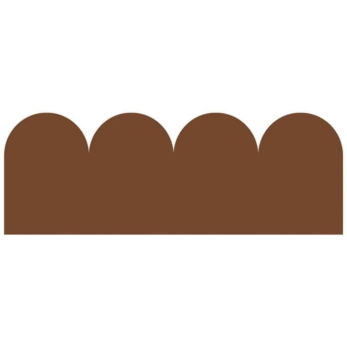 WallPops Terracotta Scallop Headboard Wall Decal