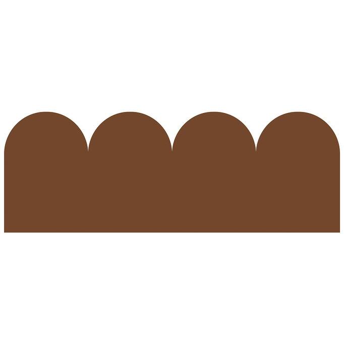 WallPops Terracotta Scallop Headboard Wall Decal