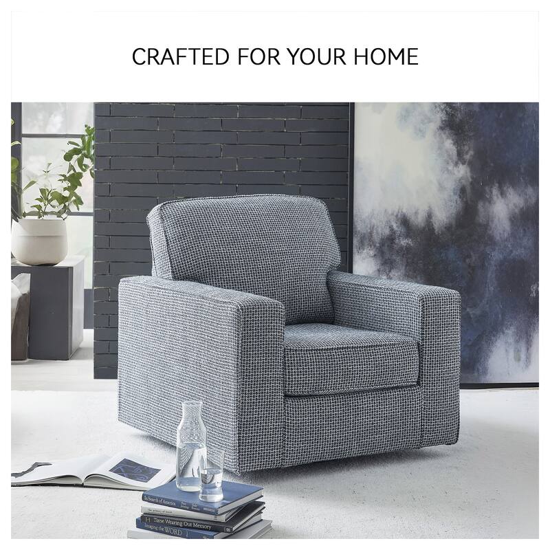 Signature Design by Ashley Olwenburg Swivel Accent Chair - 38" W x 38" D x 37" H