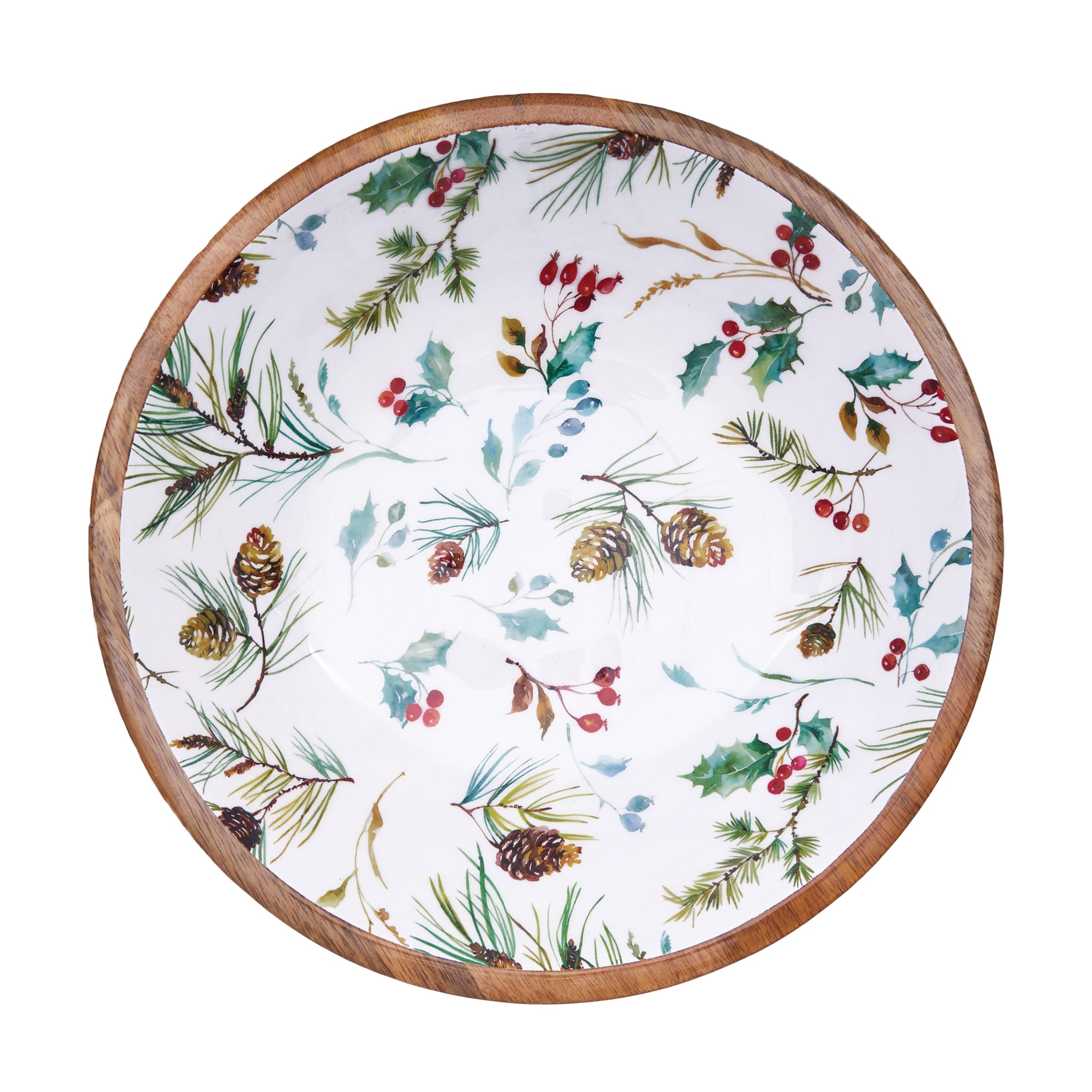 Edith Mango Wood Decorative Bowl