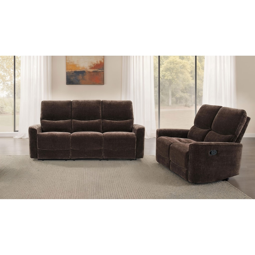 Navarro Upholstered Reclining Sofa Set