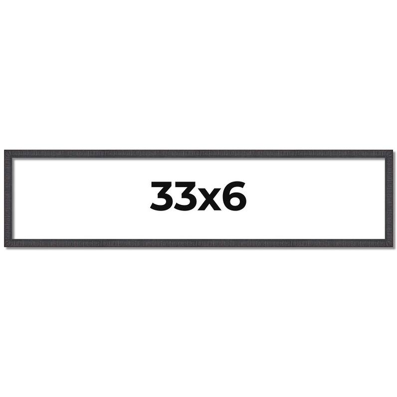 33x6 Frame Brown Picture Frame - Complete Modern Photo Frame Includes
