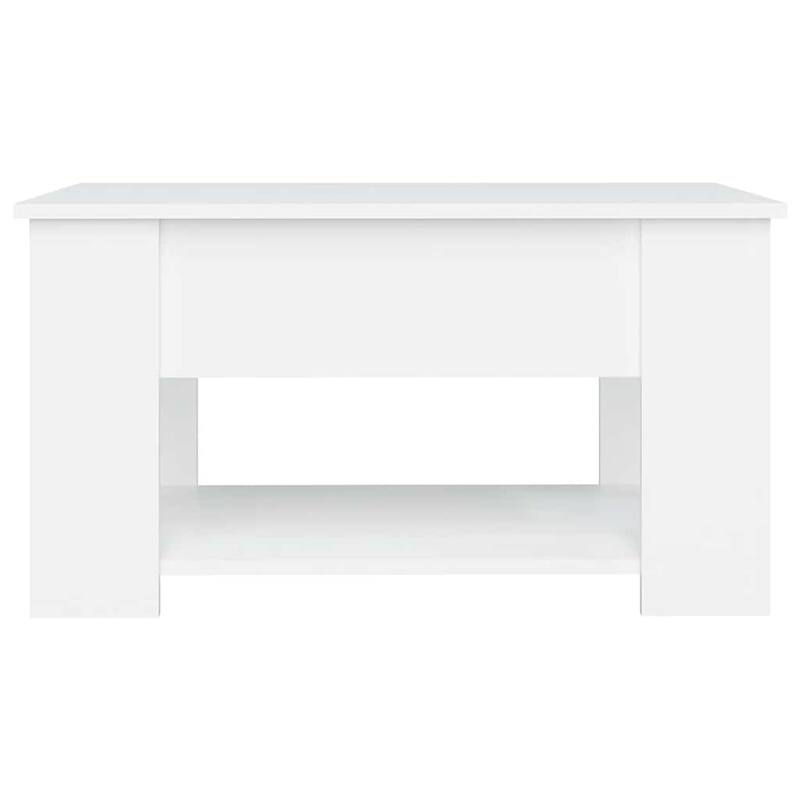 vidaXL Coffee Table Lift Top End Table Accent Side Sofa Table Engineered Wood - 31.1" x 19.3" x 16.1"