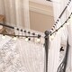 preview thumbnail 8 of 24, VECELO Kids Bed Metal Canopy Bed Frame Set of 2 Twin Size with Headboard, 4 Posters Platform Mattress Foundation
