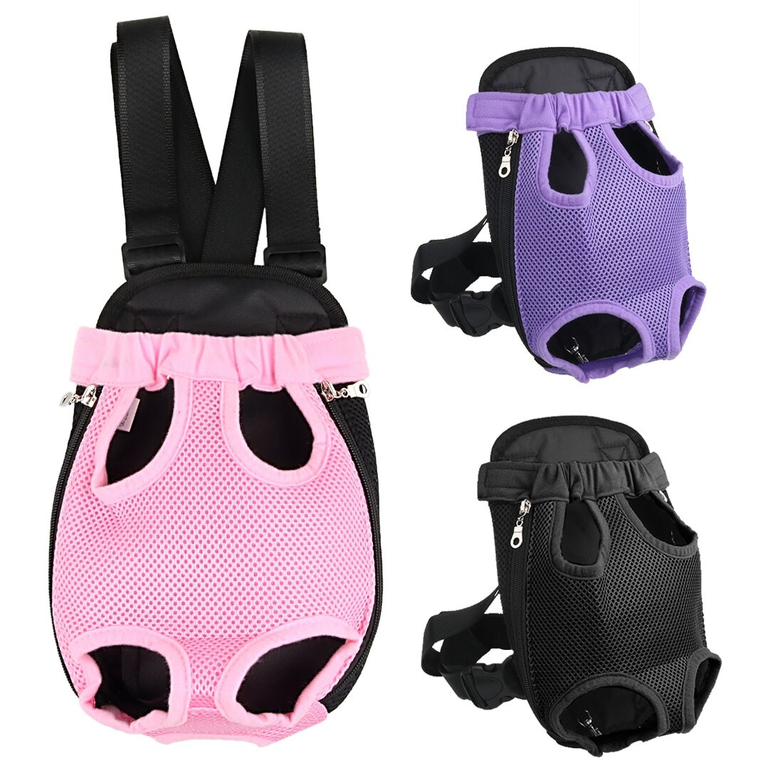 Portable Convenient Pet Legs Out Front Backpack Small Dog Cat Carrier Bag For Outdoor Travel