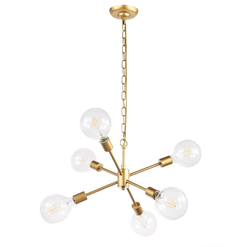 Maya 16-Inch Clear 6-Light Pendant