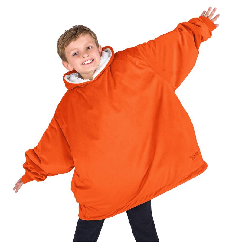 Bare Homey B-Cozy Oversized Sherpa Wearable Blanket