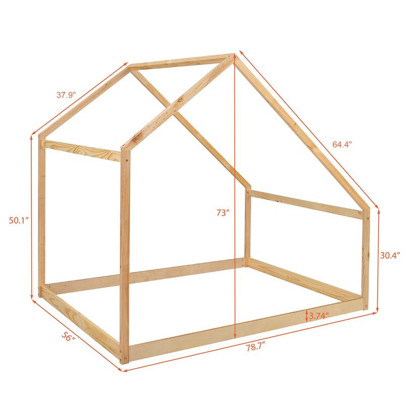 Wooden House Bed A Better Sleeping Environment Open and spacious Versatile Design