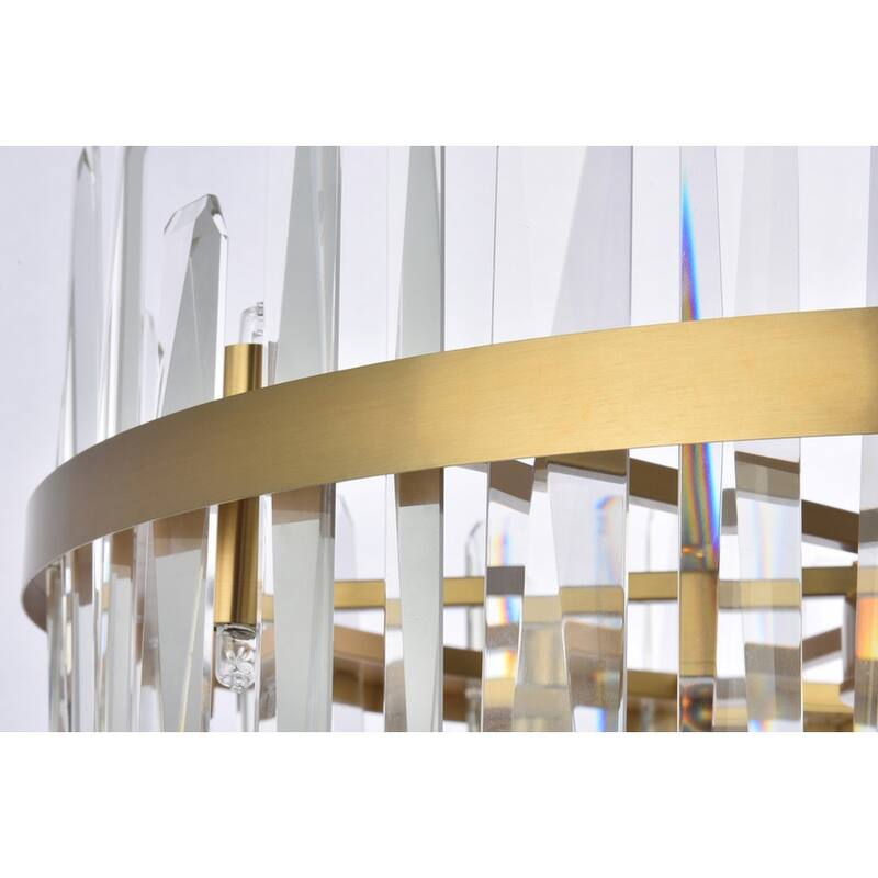 Indigo Home 32 inch crystal round chandelier
