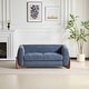 preview thumbnail 4 of 59, Alma Upholstered Boucle Loveseat by Christopher Knight Home Navy Blue