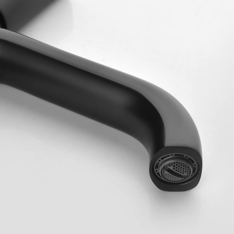 11 in.H Modern Matte Black/ Brushed Gold Single Handle Bathroom Faucet includes Hardware