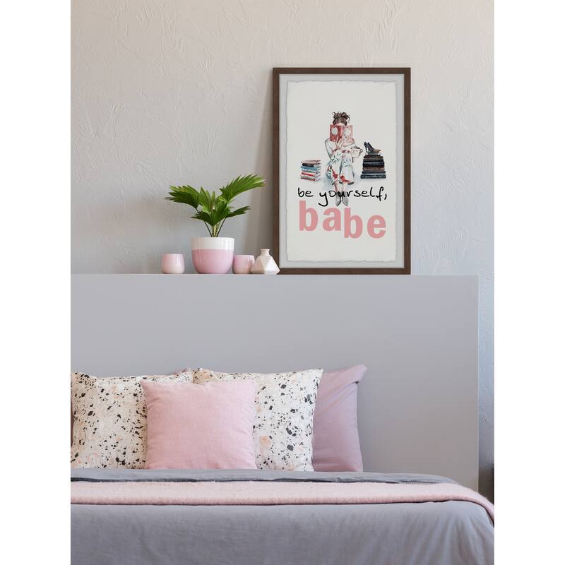 Be Yourself Babe IV Framed Wall Art, Elegant Home Touch - Sophisticated Artwork for Refined Décor