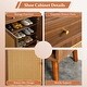 preview thumbnail 7 of 6, Multi-functional Modern Minimalist Walnut-Colored MDF Shoe Cabinet - Perfectly Blends into Nordic, and Industrial Style Homes
