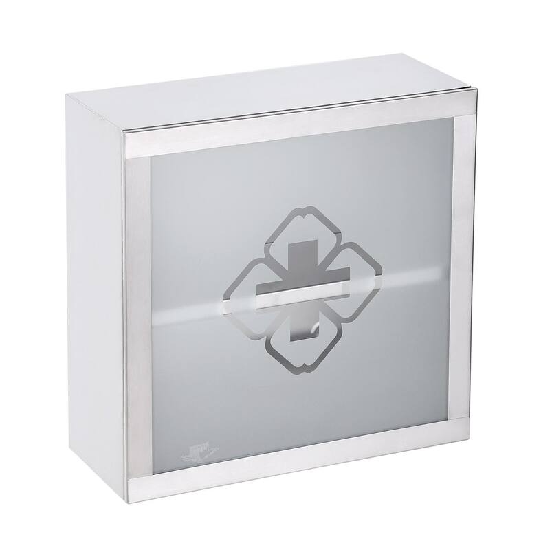 Stainless Steel Medicine Cabinets 11.75" Square Medicine Cabinet with Mounting Hardware Renovators Supply