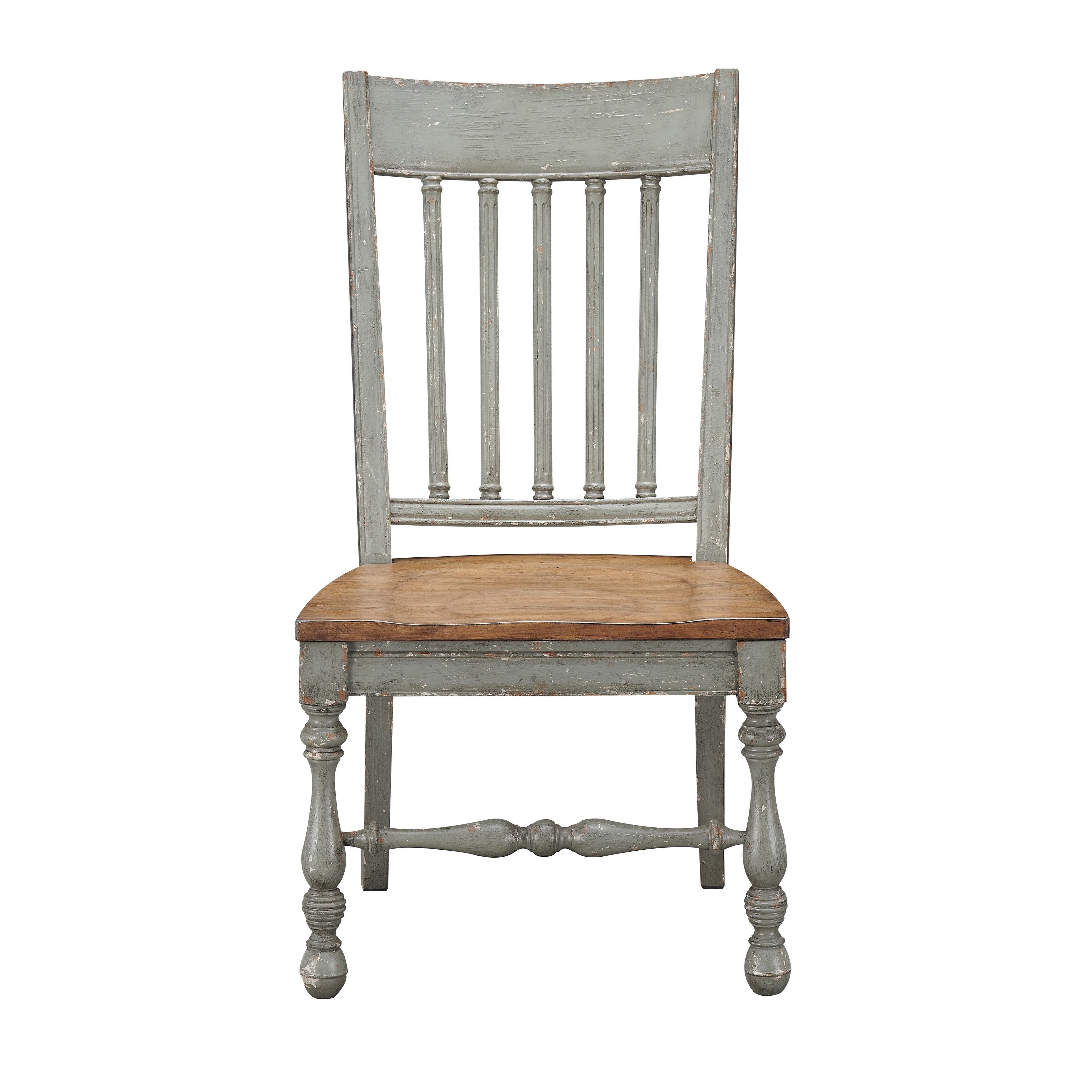 Somette Weston Aged Bluish Grey with cream rub through Dining