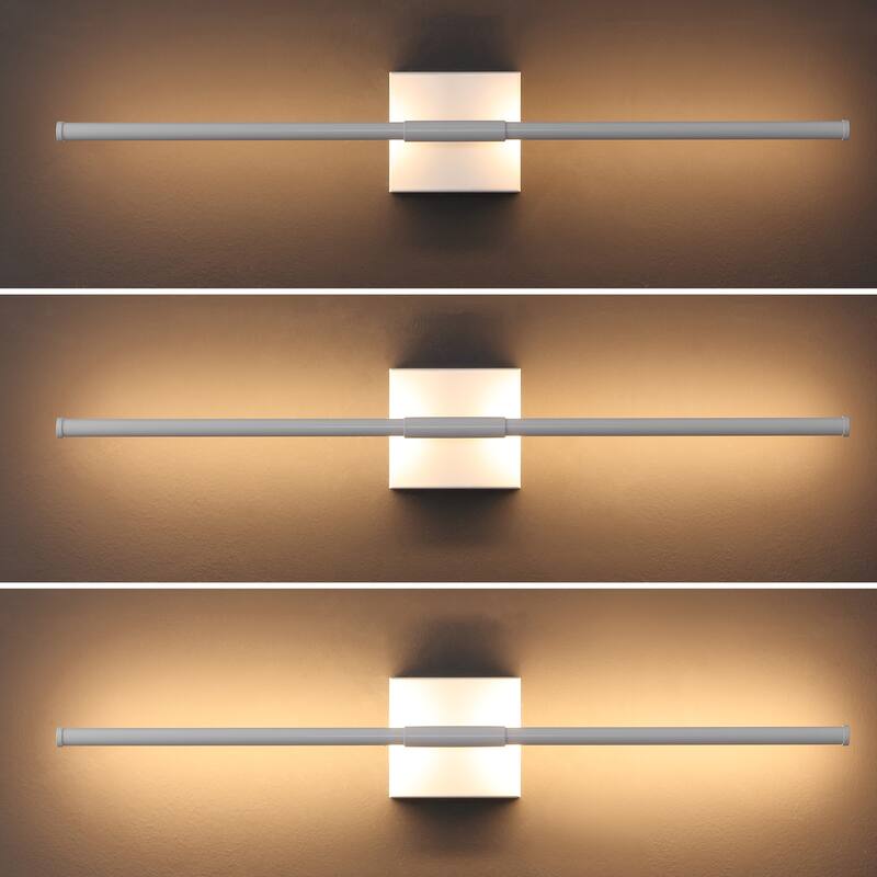 28" Dimmable Integrated LED Metal Wall Sconce, by JONATHAN Y