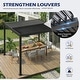 preview thumbnail 14 of 194, EROMMY Outdoor Louvered Pergola with Adjustable Aluminum Roof – Rainproof Gazebo for Patio & Garden
