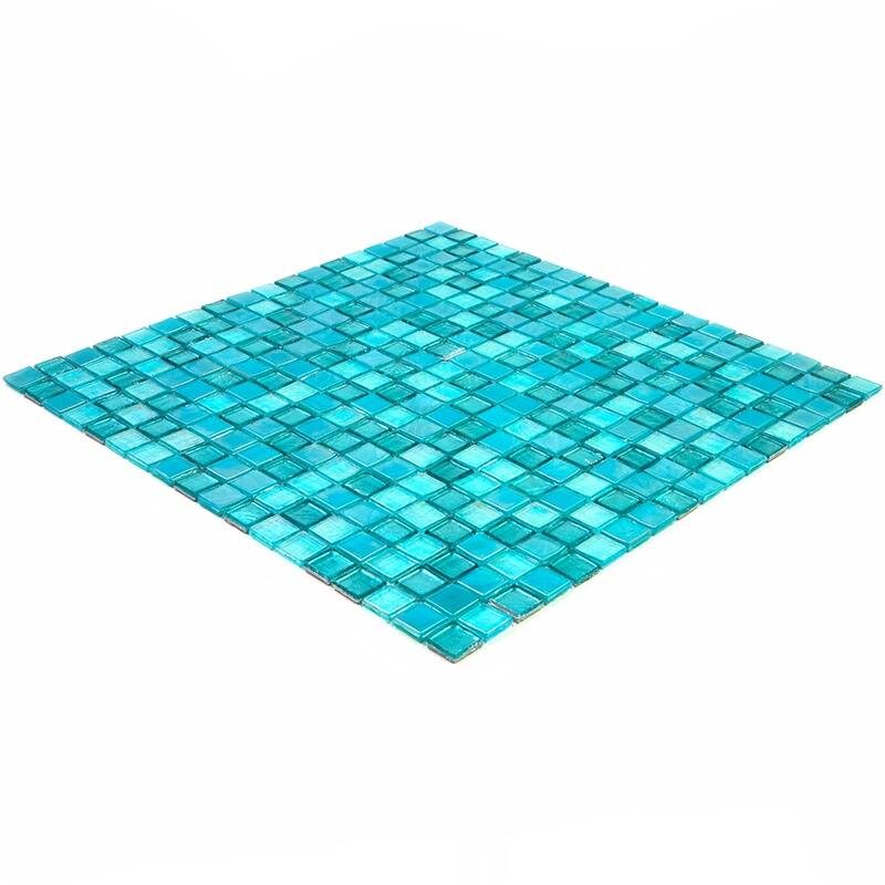 Apollo tile 12" x 12" Mingles Glossy Mint Green Glass Tile (18.69 sq ft/case) - 20 Pack