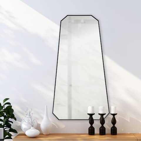 Renwil Pablo Irregular Full-length Wall Mirror - Black - Large