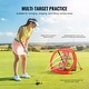 preview thumbnail 3 of 5, Golf Chipping Net for Backyard Driving Training Swing, Gift for Men, Golf Lover - Red 2X2 feet single net with target cloth